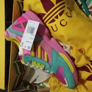 Male and female Gucci Adidas, Gazelle sz 9 and ZX8000 sz 7.5